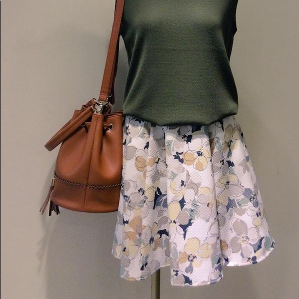 Japanese Brand Noela Floral Print Skirt